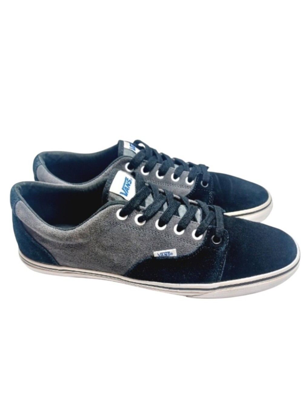 Vans Kress Rare Suede Leather Black Gray Men's Size 11.5 or 11 1/2